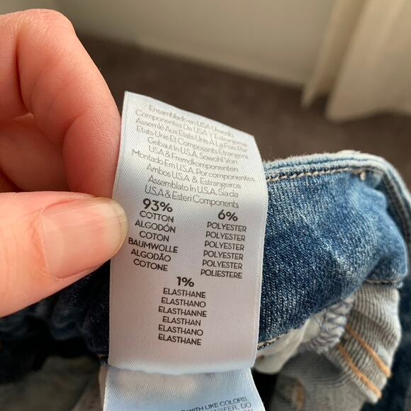 Mother Denim The Looker Ankle Fray Jean One Smart Cookie Blue Womens Size 26 - Picture 13 of 16